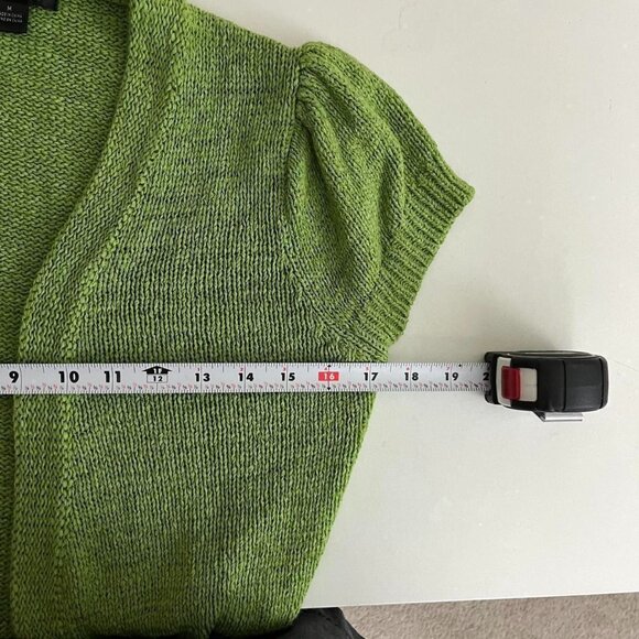 y2k green girly fairy granola tie front cardigan - Picture 5 of 8